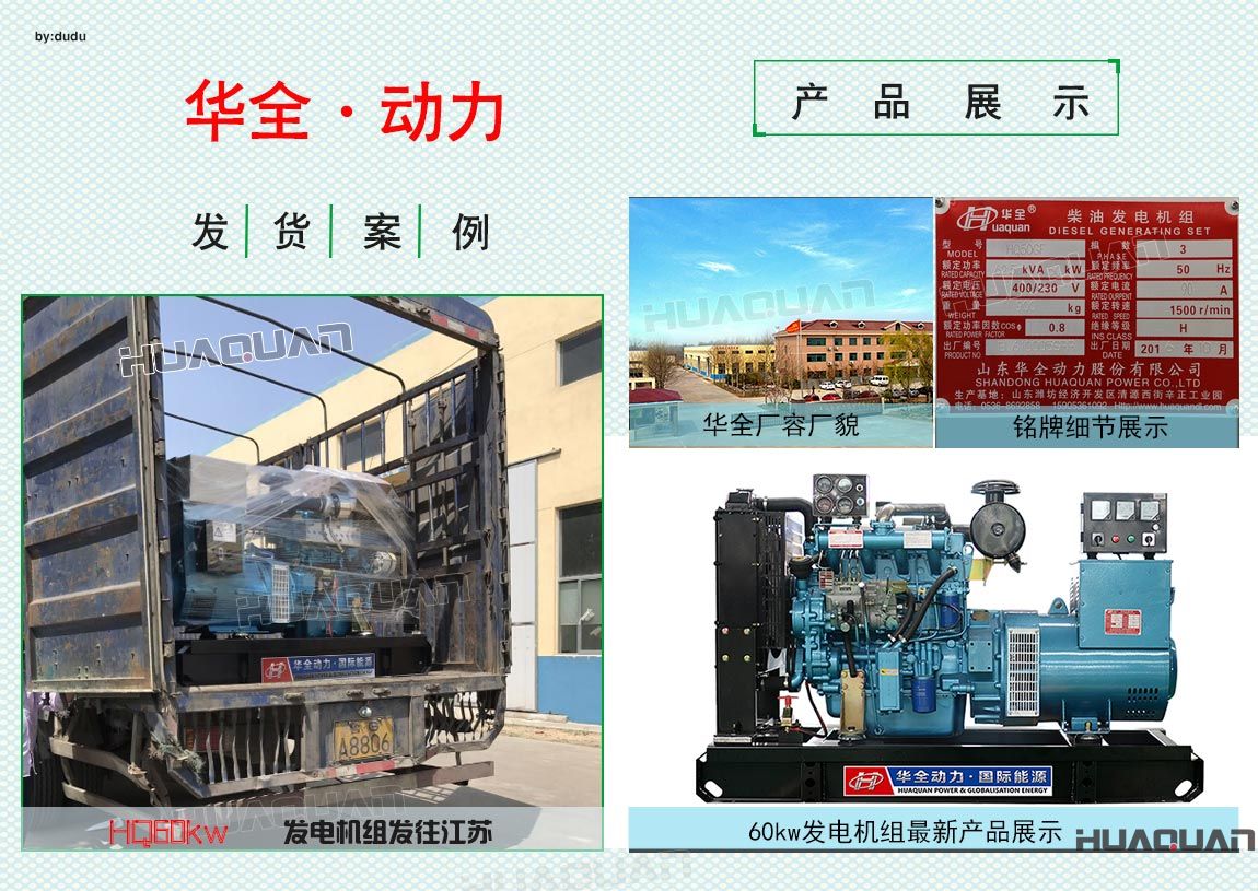 江蘇客戶在華全采購的60kw發電機組于6月3日出廠