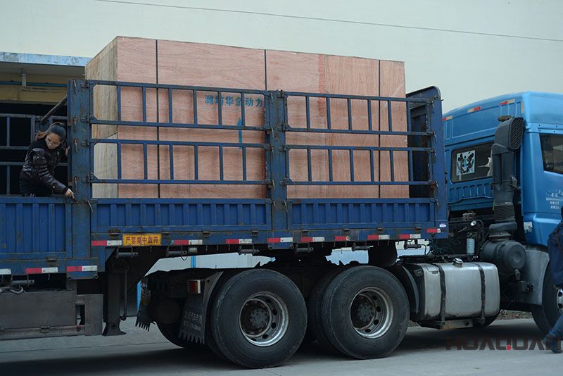 一臺HQ400GF自動化發(fā)電機(jī)組在3.16號順利配送山東省臨沂市