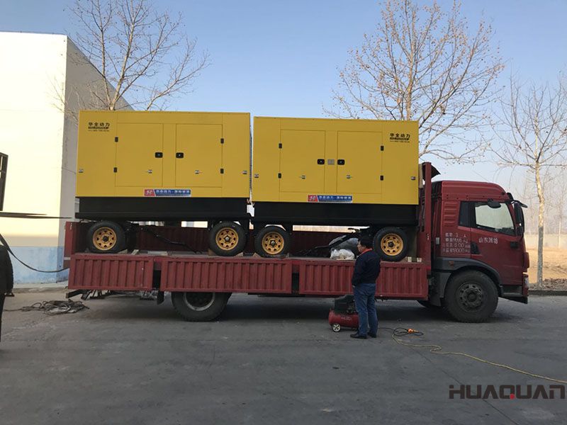 河南省許昌市馬先生兩臺移動拖車防雨棚發(fā)電機組在3.26號發(fā)貨了