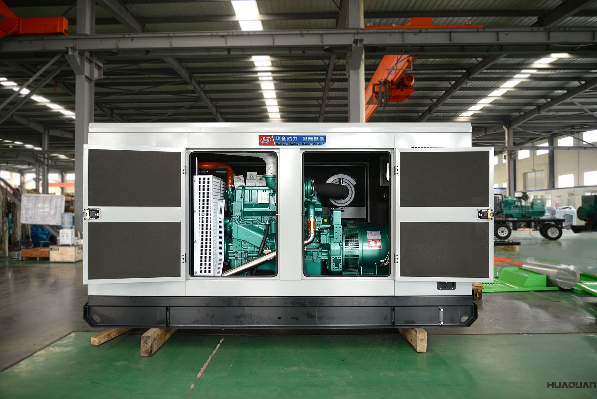 2018年4月12日華全動力250kw靜音箱發(fā)電機組發(fā)往湖北