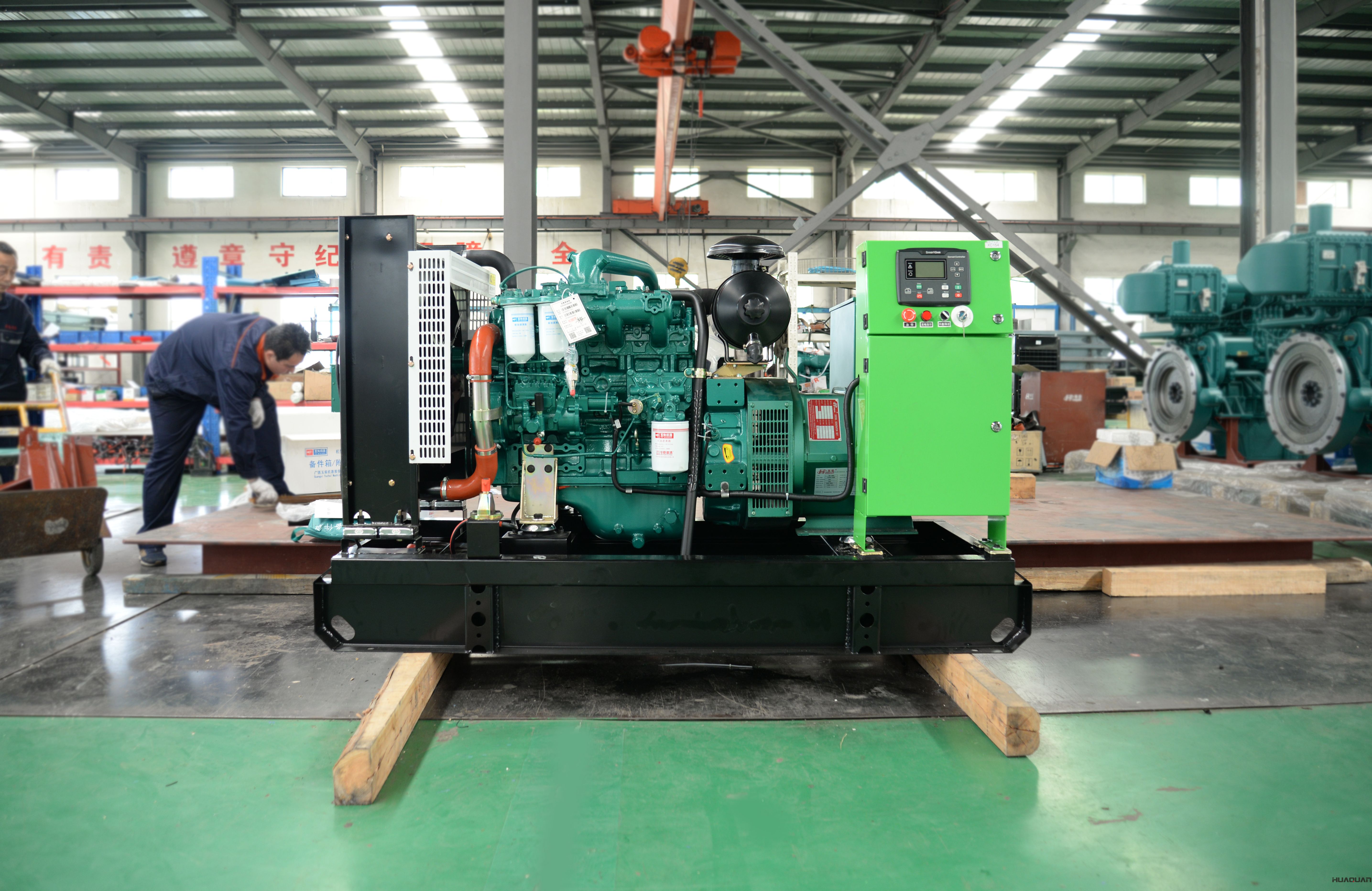 2018年4月19日華全動力60kw標(biāo)配柴油發(fā)電機組發(fā)往湖北