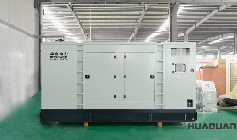 2018年5月28日一臺400kw防雨棚柴油發(fā)電機組從華全順利發(fā)往平度元橋村