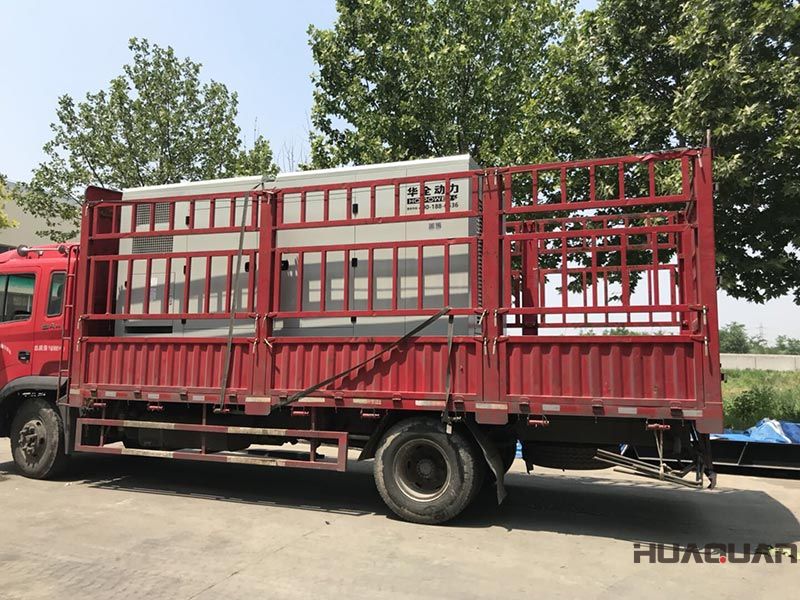 6.12號(hào)，一臺(tái)HQYC500GF靜音箱柴油發(fā)電機(jī)組發(fā)往河北省廊坊市
