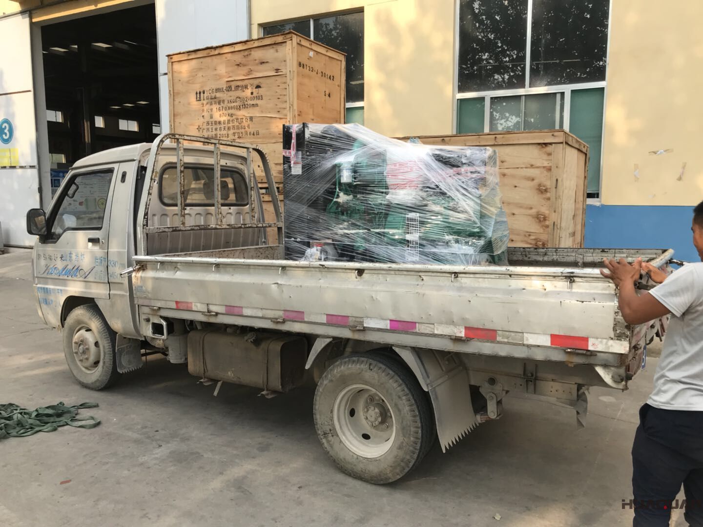 發貨了！一臺HQ150GF標配型柴油發電機組已于7月19號發往黑龍江