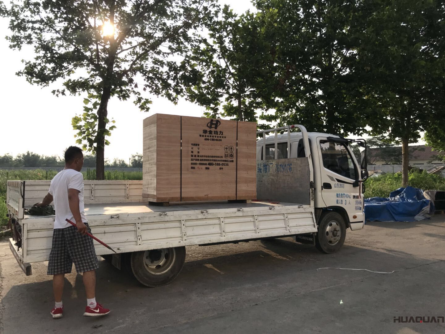 發(fā)貨了！7月22號(hào)一臺(tái)HQ5Q標(biāo)配型汽油一體機(jī)已發(fā)往山東省