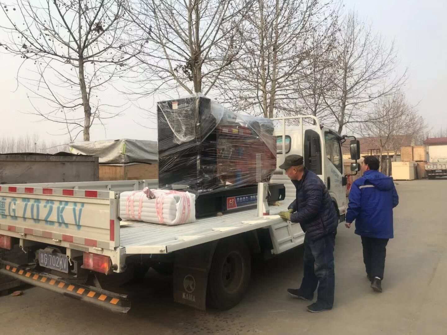 山東省趙先生從華全動力采購的80kw自動化柴油發電機組已于1月8日成功發往目的地